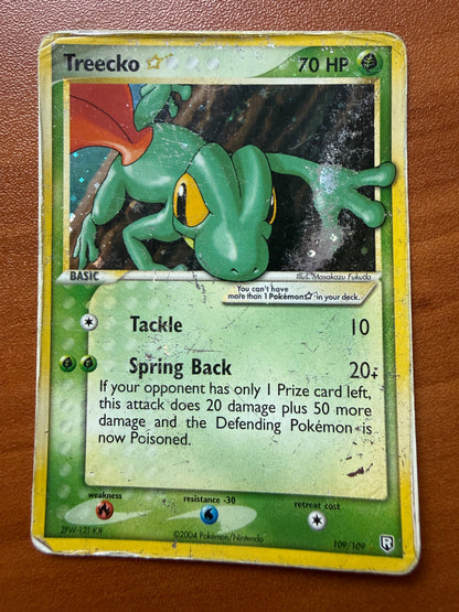 Pokemon Treecko Gold Star 109 / 109 Ex Team Rocket Returns Holo HP