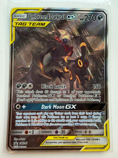 Pokemon Umbreon & Darkrai GX SM241 Sun & Moon Promo NM