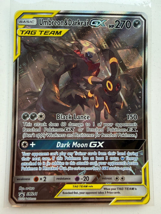 Pokemon Umbreon & Darkrai GX SM241 Sun & Moon Promo NM