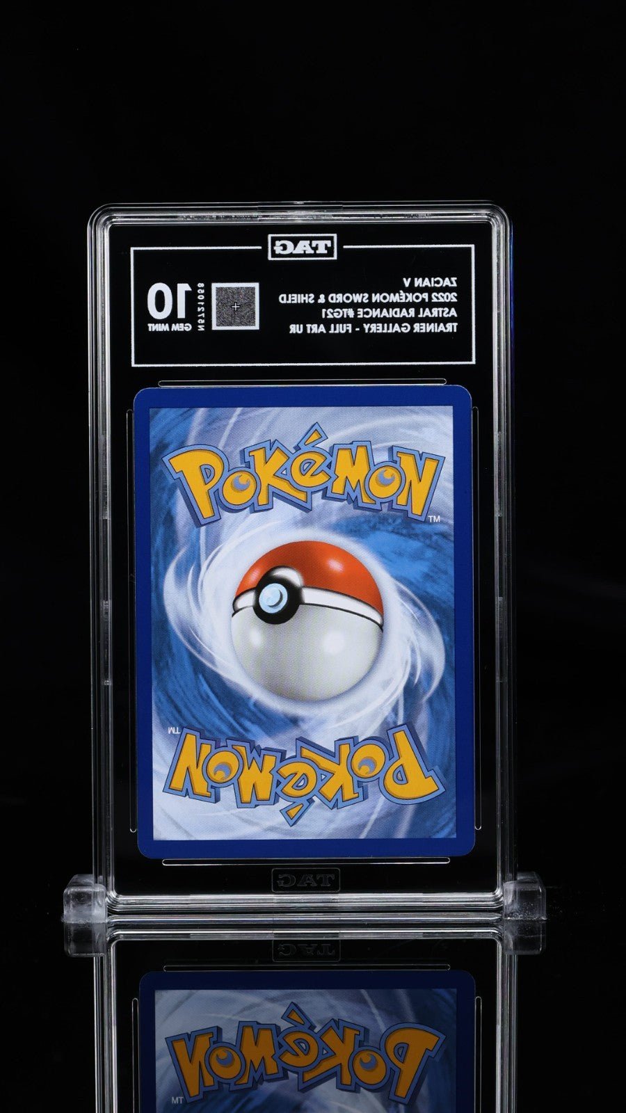 Pokemon Zacian V TG21/TG30 Swsh10: Astral Radiance Trainer Gallery Holo TAG 10