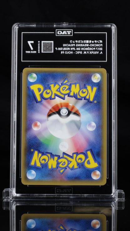 Poncho Wearing Pikachu Vulpix 038/SM - P Promo Pokemon Japanese TAG 7