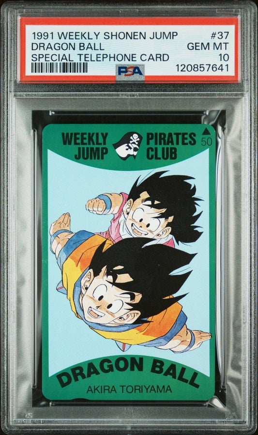 PSA 10 - 1991 37 Dragon Ball Phone Card Telephone Weekly Shonen Jump