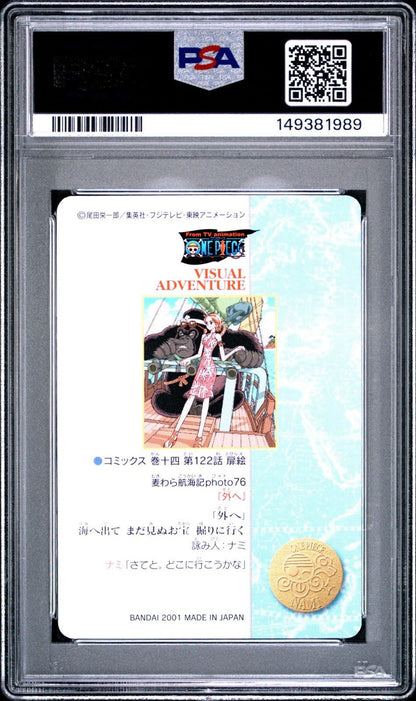 PSA 10 2001 CARDDASS ONE PIECE VISUAL ADVENTURE PART 4 131 NAMI