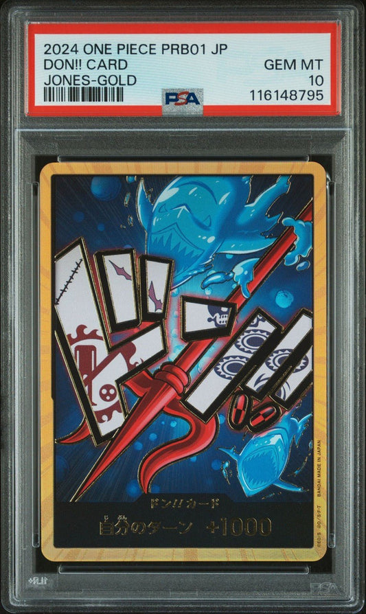 PSA 10 DON !! Card JONES Gold Frame ONE PIECE Card The Best PRB - 01