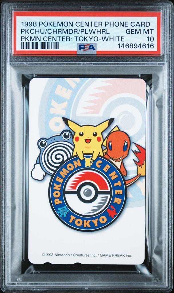 PSA 10 Pokemon Phone Card Pikachu & Friends White Japanese Center Tokyo 1998 3