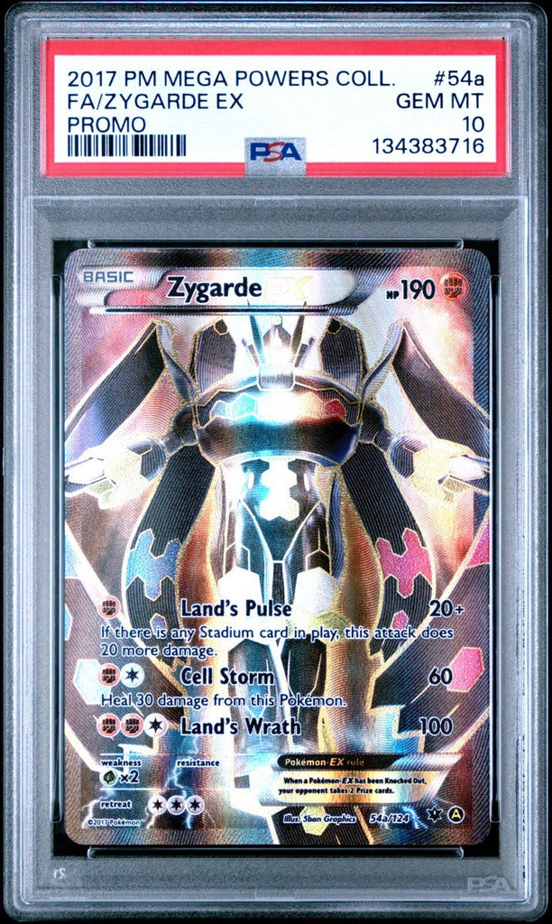 PSA 10 Pokemon Zygarde EX Full Art 54a/124 Alternate Art Fates Collide FA