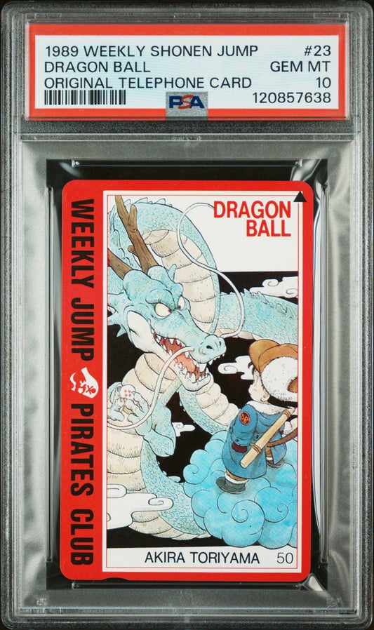 PSA 10 Weekly Shonen Jump Dragon Ball Original Telephone Card Goku Shenron 23