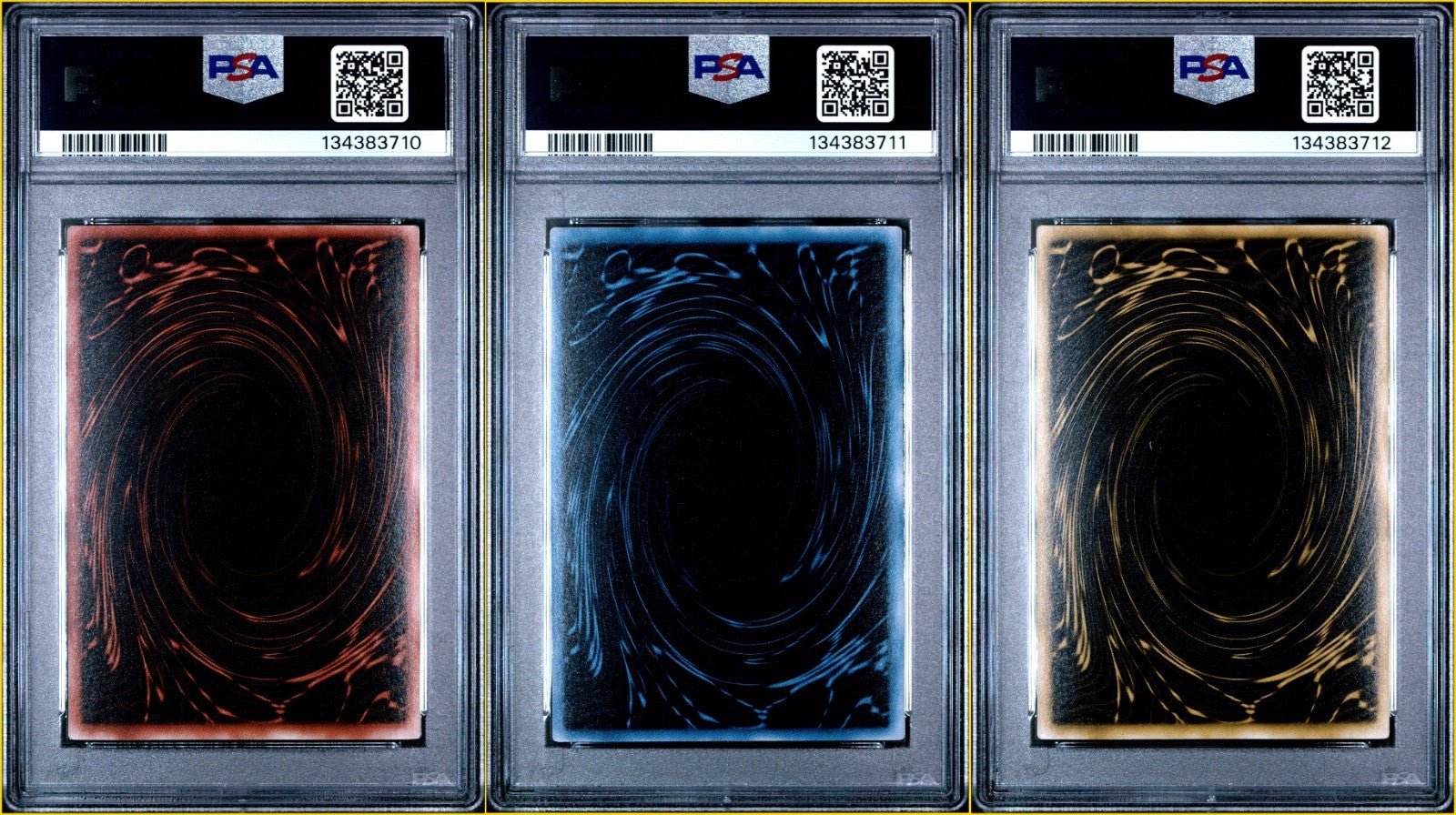 PSA 10 YU - GI - Oh! Slifer Obelisk Ra Secret Rare GBI 001 002 003 Sequential