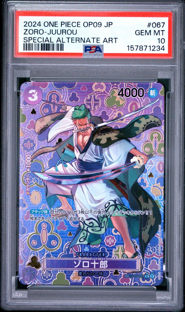 PSA 10 Zoro Juurou OP05-067 Emperors in the New World OP09 ONE PIECE Japanese