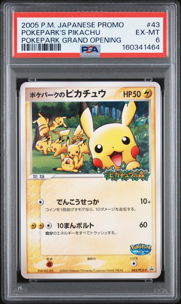 PSA 6 Pokemon PokePark's Pikachu 043/PCG-P Japanese Promo 2005