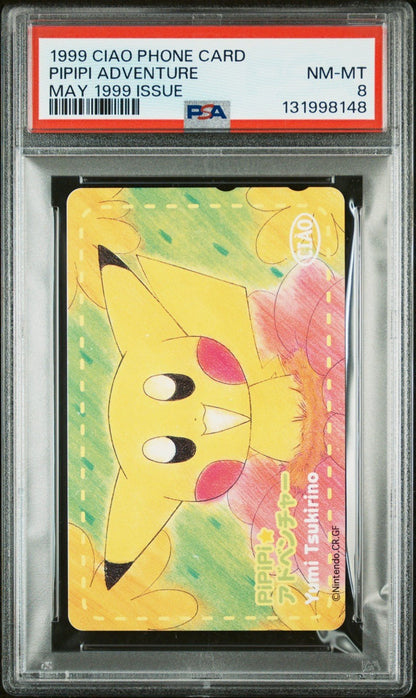 PSA 8 1996 Pokemon Telephone Card Pipipi Adventure Yumi Tsukirino Phone Card