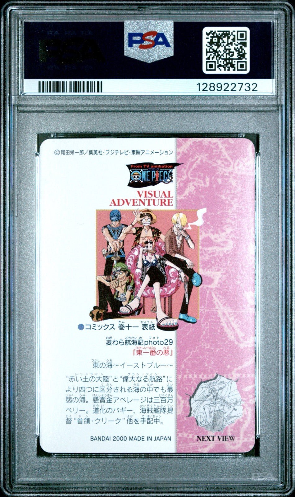 PSA 8 No.43 Straw Hat Voyage Photo29 One Piece Visual Adventure Card
