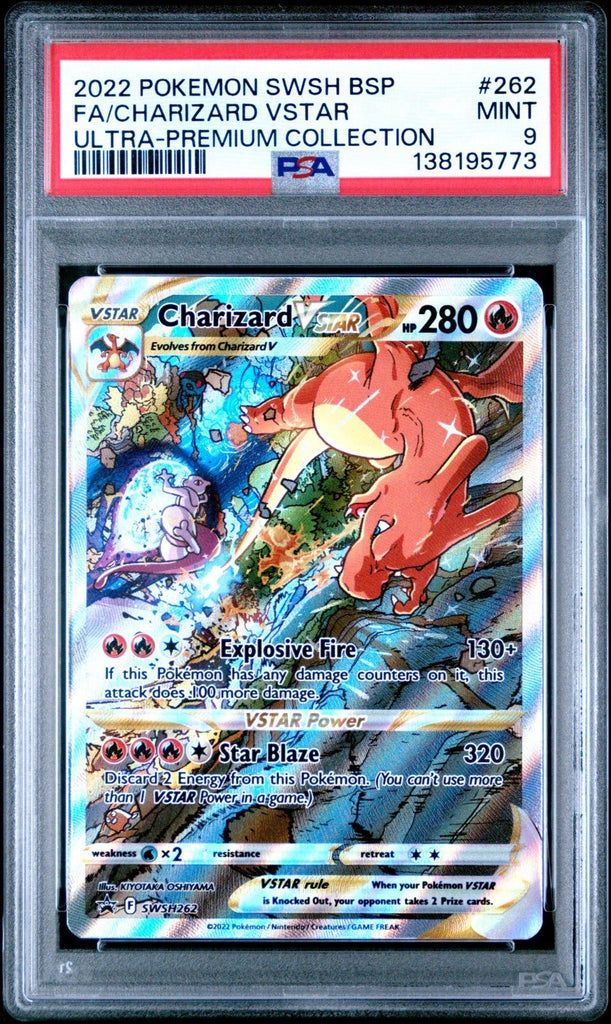 PSA 9 Charizard VSTAR SWSH262 FULL ART HOLO 262 SWSH PROMO Pokemon