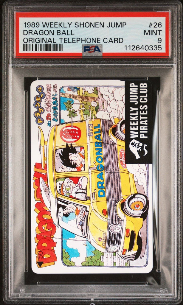 PSA 9 Dragon Ball Weekly Shonen Jump Phone Card 1991 Akira Toriyama 26