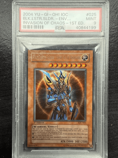 PSA 9 MINT Black Luster Soldier Envoy IOC - 025 Ultra Rare 1st Edition 046 Yugioh