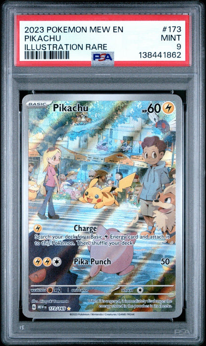 PSA 9 PIKACHU ART RARE 173 2023 JAPANESE POKEMON 151