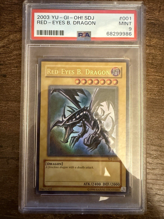 PSA 9 - SDJ - 001 - Ultra Rare - Red - Eyes B. Dragon - 2003 Yu - Gi - Oh!