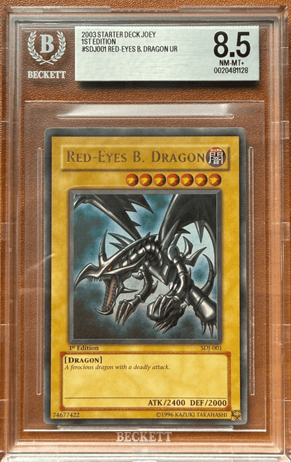 Red-Eyes B. Dragon SDJ-001 Starter Deck: Joey 1st Edition BGS 8.5