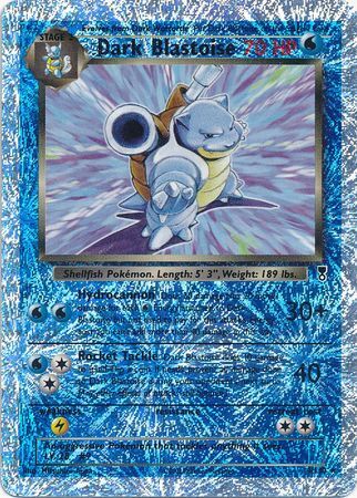 2002 Dark Blastoise Legendary Card Reverse Holo 4/110 TAG 3.5