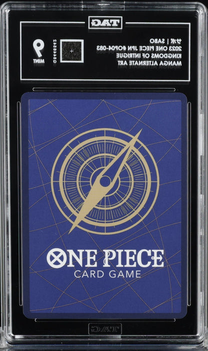 Sabo Manga Rare TAG 9 Super Parallel OP04-083 Japanese One Piece TCG Kingdom