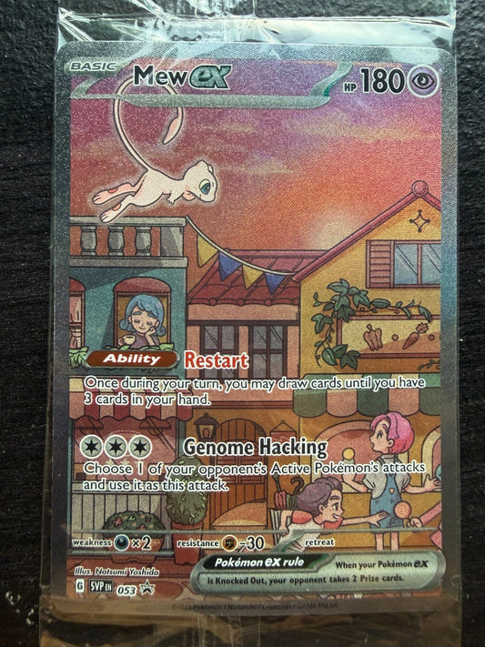 SEALED Mew ex SVP 053 Black Star Promo Full Art Pokemon TCG Scarlet Violet 151 2