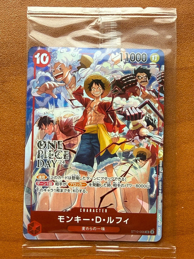 [Sealed] Monkey D. Luffy ONE PIECE Japanese ST10 - 006 One Piece Day Dallas Promo
