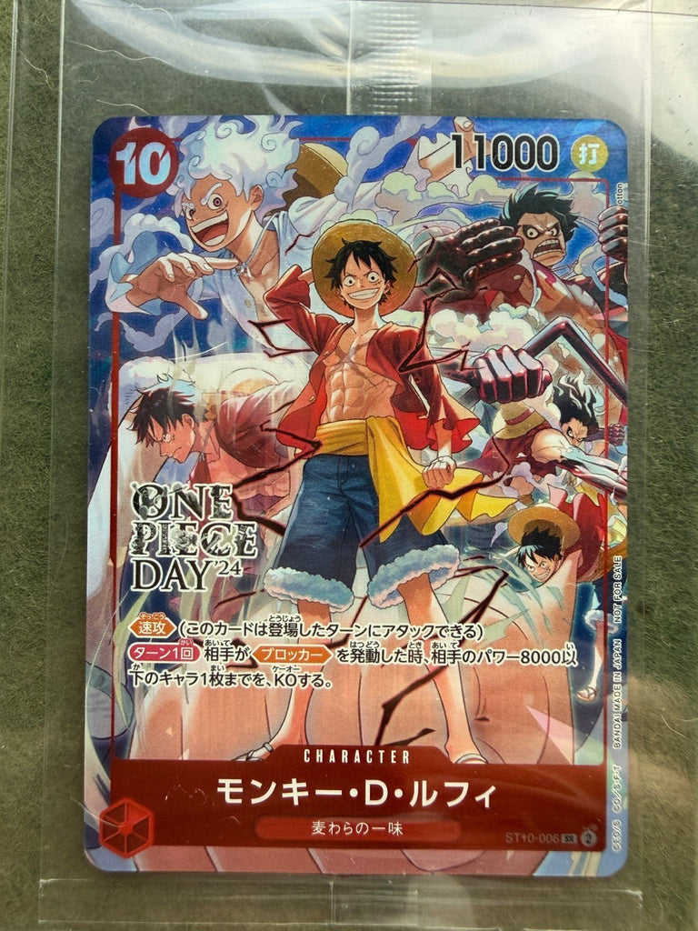 Sealed Monkey D. Luffy ONE PIECE Japanese ST10 - 006 One Piece Day Dallas Promo 2