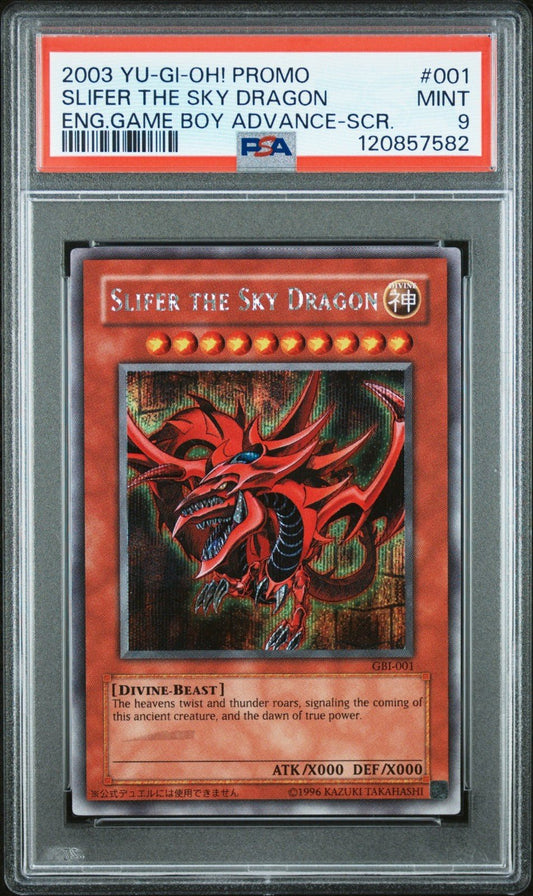 Slifer the Sky Dragon GBI - 001 PSA 9 Secret Rare YuGiOh