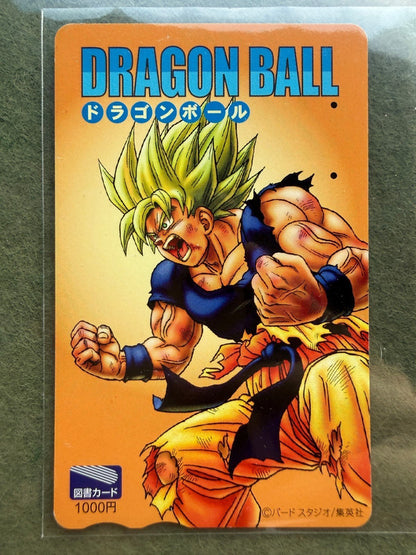 Son Goku Super Saiyan Dragon Ball Akira Toriyama Japanese Phone Card Punched