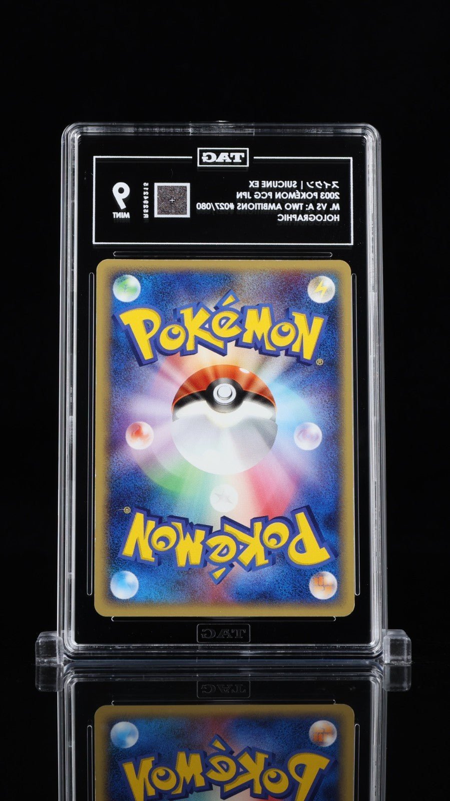 Suicune ex 027/080 Japanese 1st ed. Magma VS Aqua: Two Ambitions Holo TAG 9