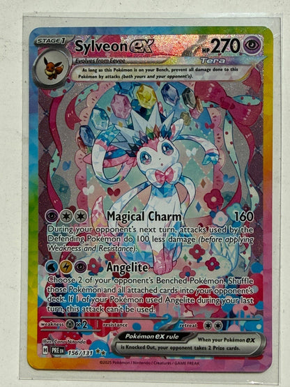 Sylveon ex 156/131 SIR Pokemon 2025 Prismatic Evolutions NM