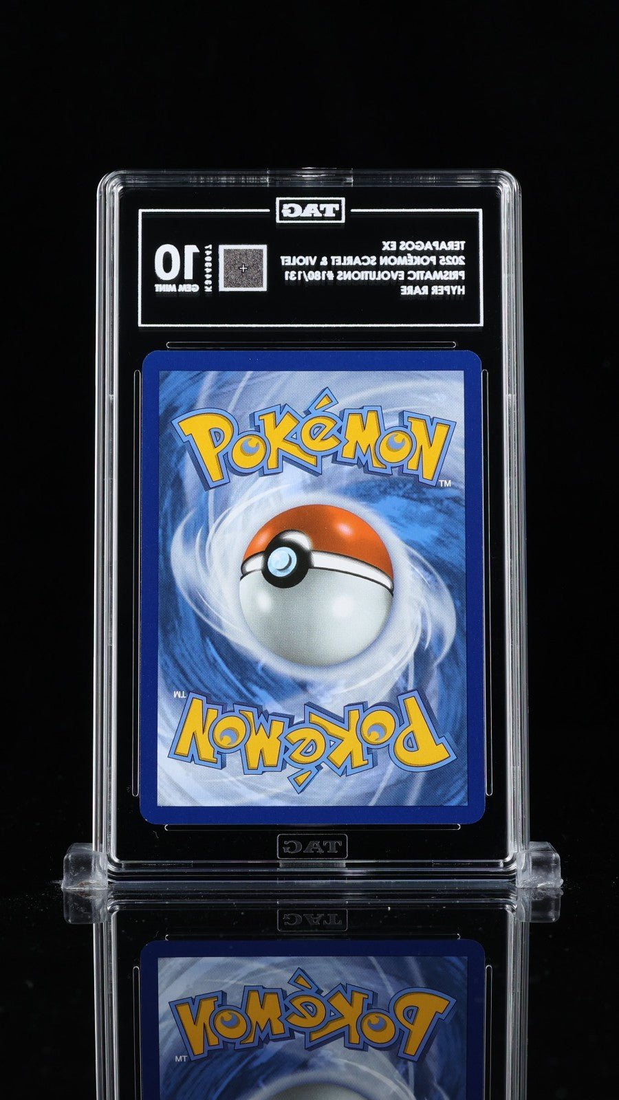 TAG 10 - 180 Terapagos EX 2025 S&V Prismatic Evolutions Hyper Rare Gold