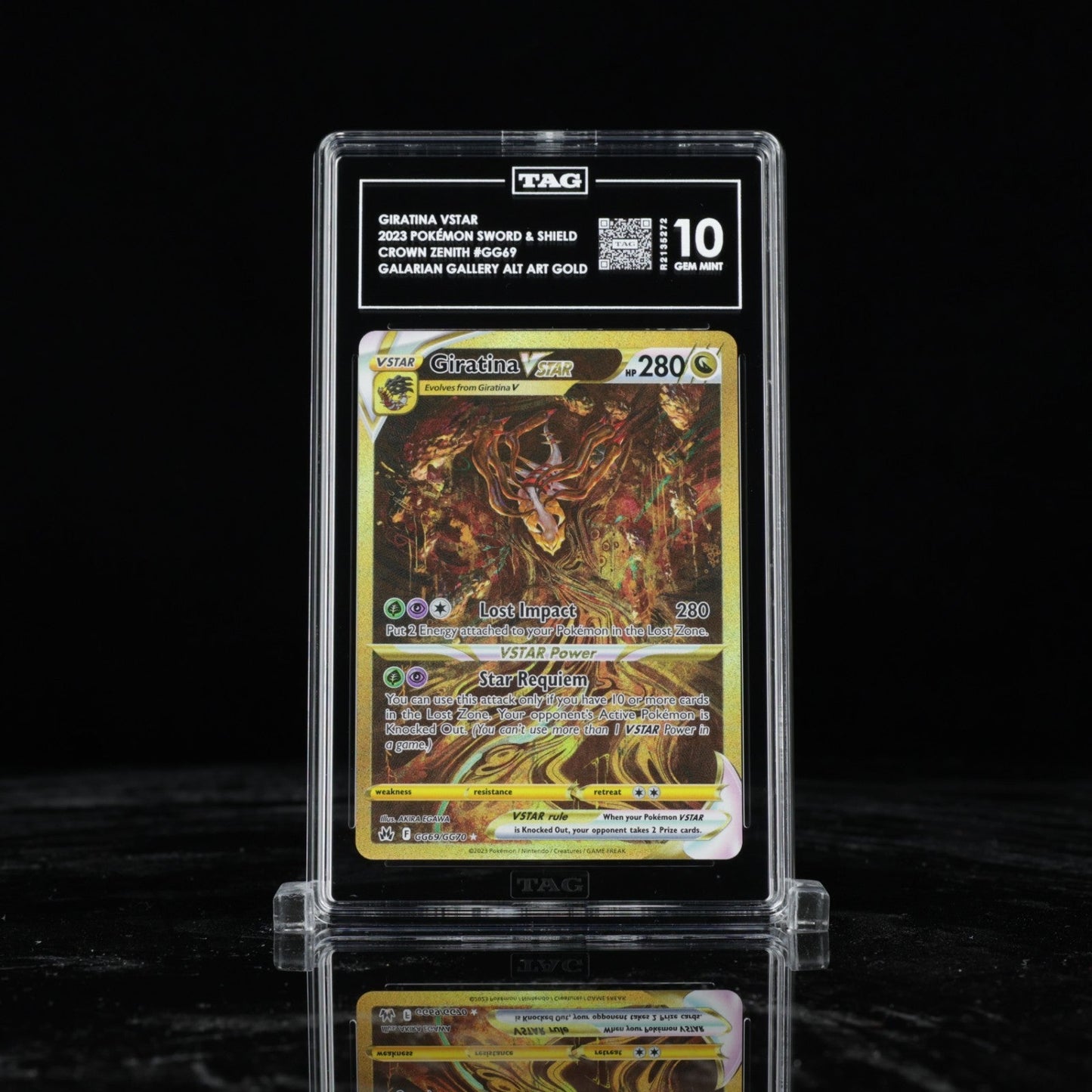 TAG 10 2023 Giratina Vstar Pokemon GG69/GG70 Crown Zenith