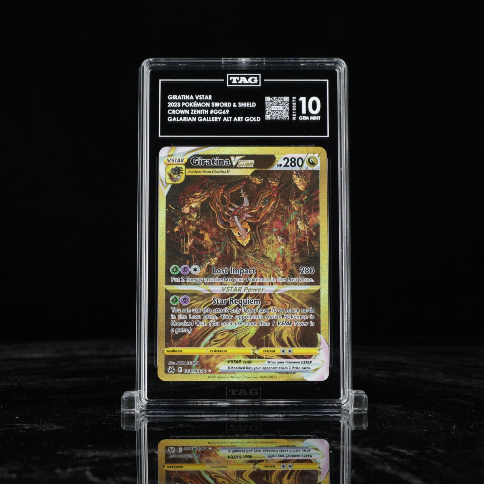 TAG 10 2023 Giratina Vstar Pokemon GG69/GG70 Crown Zenith