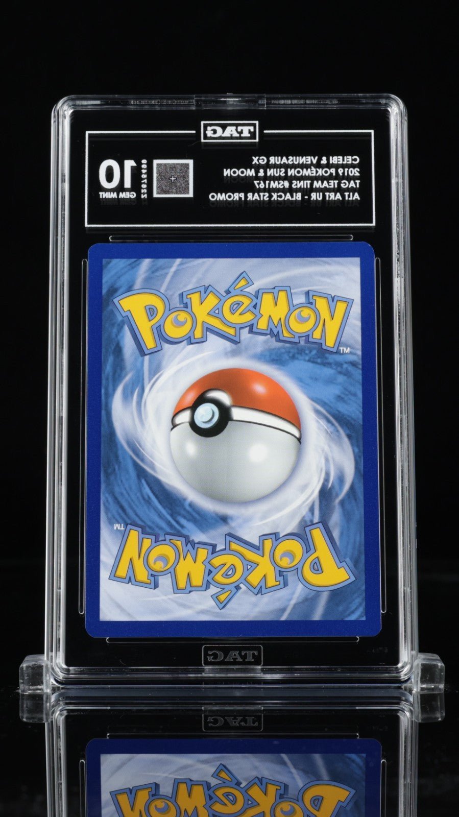 TAG 10 Celebi & Venusaur GX Full Alt Art SM167 Promo Pokemon