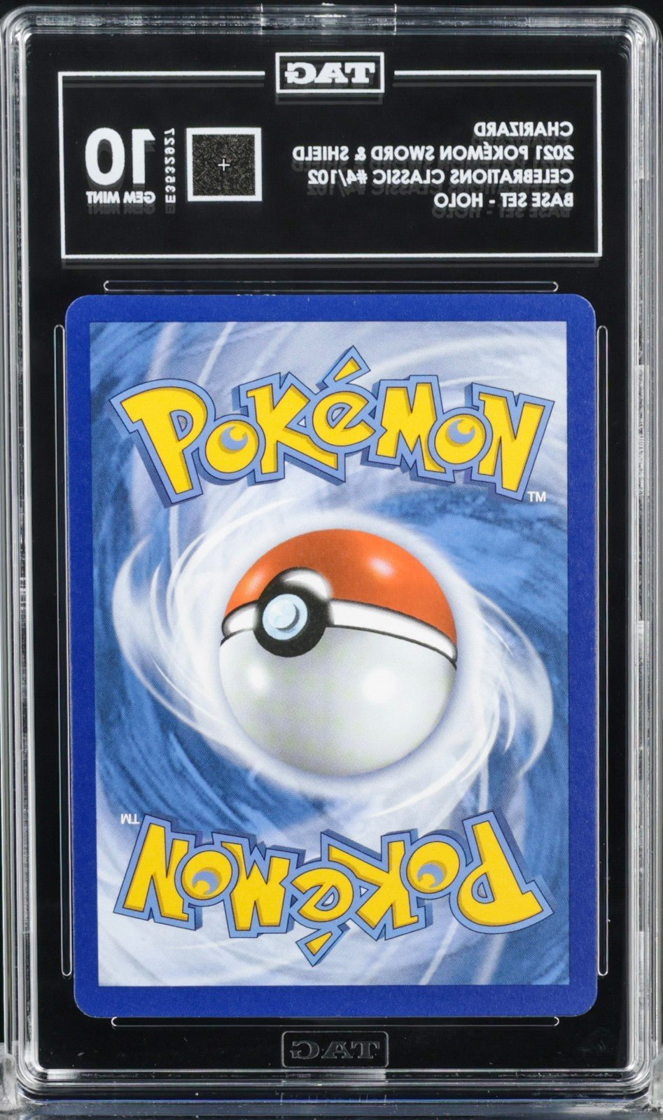 TAG 10 Charizard 4/102 Pokemon Celebrations Classic Collection Sword Shield