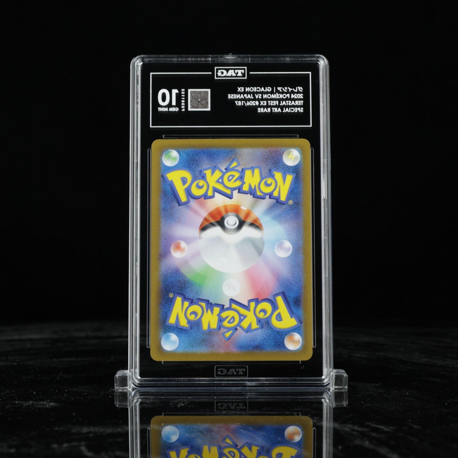 TAG 10 GLACEON EX 2024 POKÉMON SCARLET & VIOLET JAPANESE 206/187 TERASTAL FEST