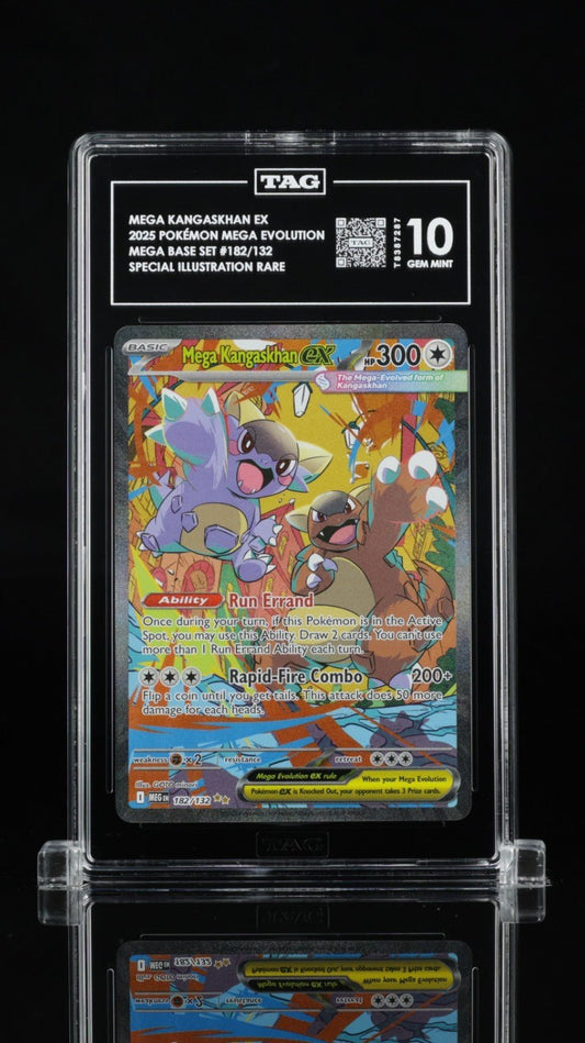 Tag 10 Mega Kangaskhan ex 182/132 SIR MEG Pokemon English