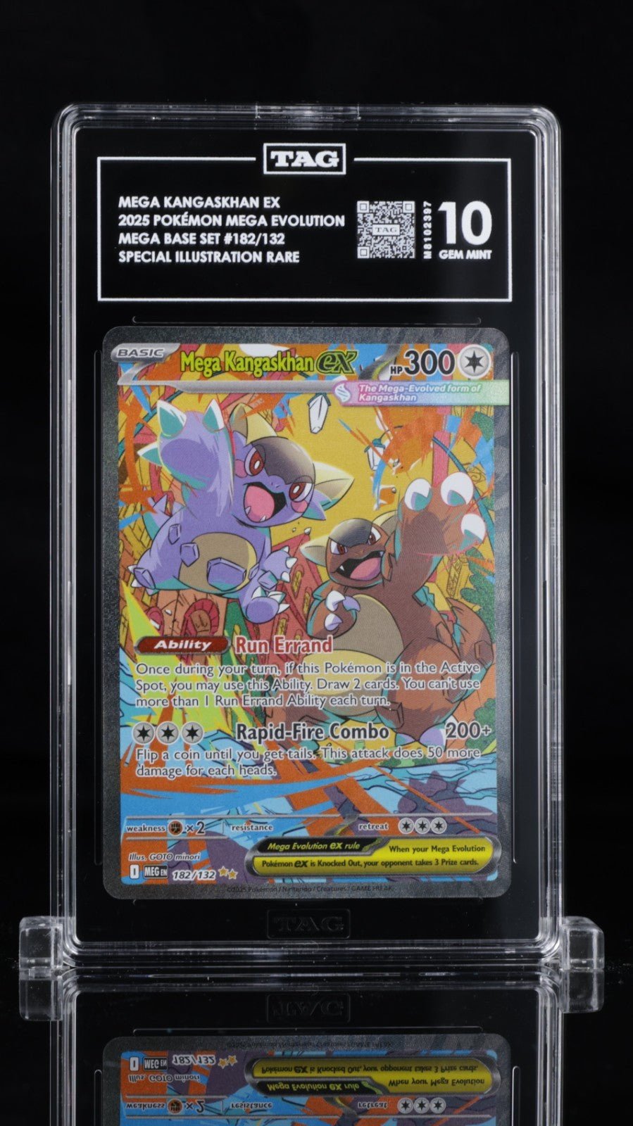 Tag 10 Mega Kangaskhan ex 182/132 SIR MEG Pokemon English