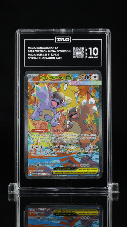 Tag 10 Mega Kangaskhan ex 182/132 SIR MEG Pokemon English