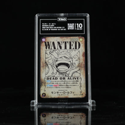 TAG 10 Monkey D. Luffy OP05 - 119 SEC WANTED ONE PIECE Japanese 2024