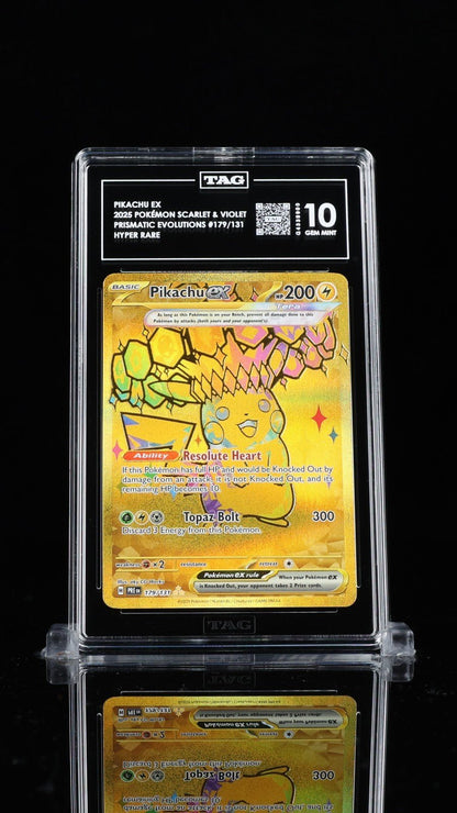 TAG 10 - Pikachu ex 179/131 Sv: Prismatic Evolutions Holo Pokemon