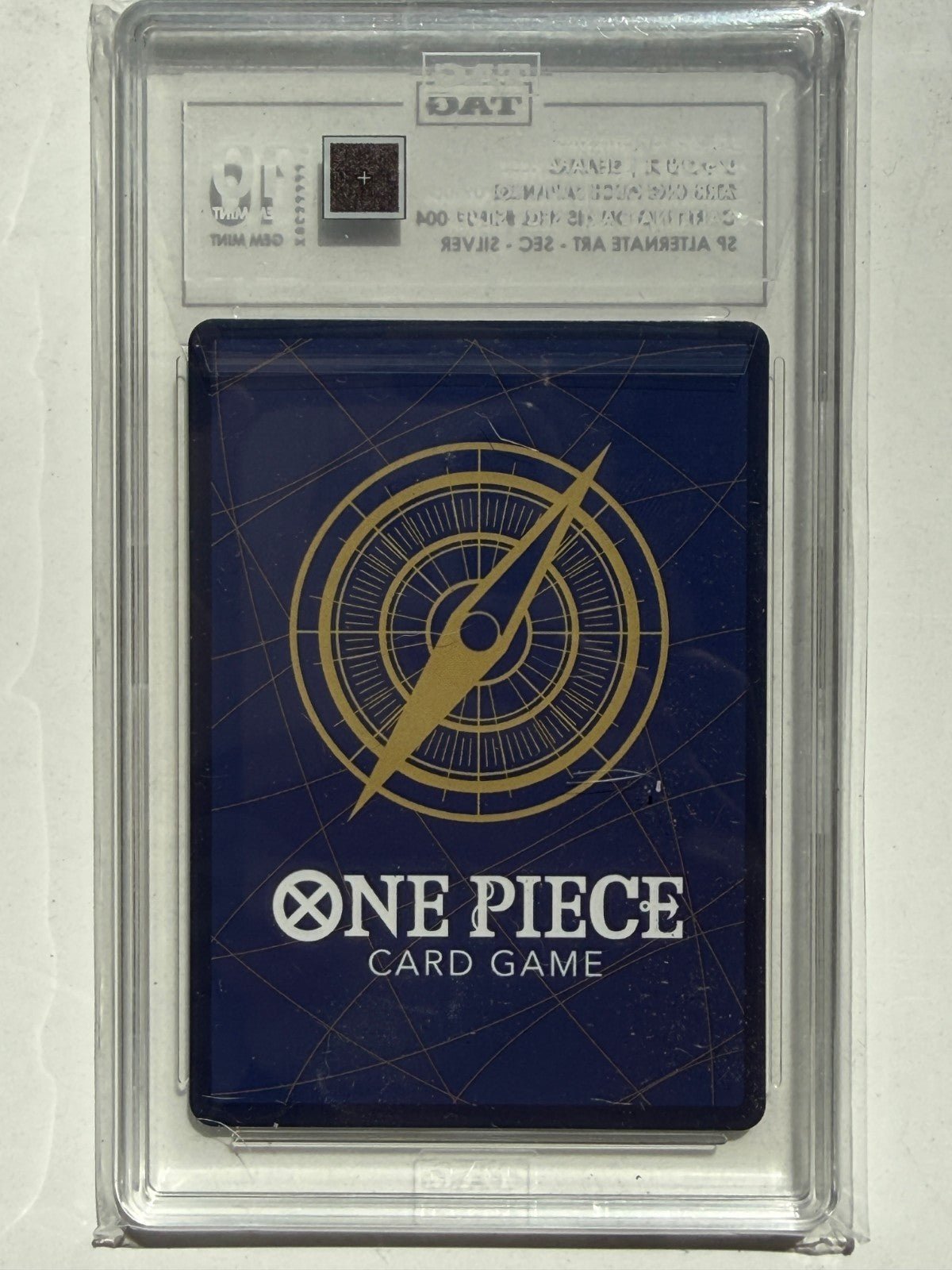 TAG 10 Shanks Silver OP09-004 SP Alt Art SR Carrying on His Will One Piece Japan