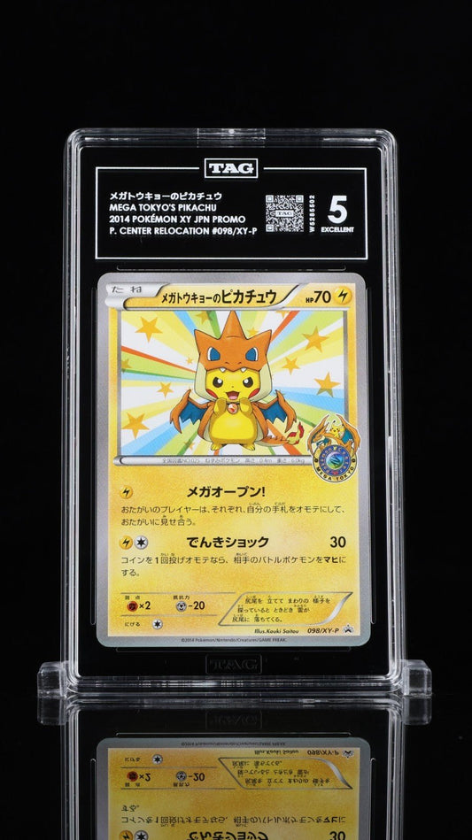 TAG 5 Mega Tokyo's Pikachu 098/XY - P Pokemon Center Promo Japanese