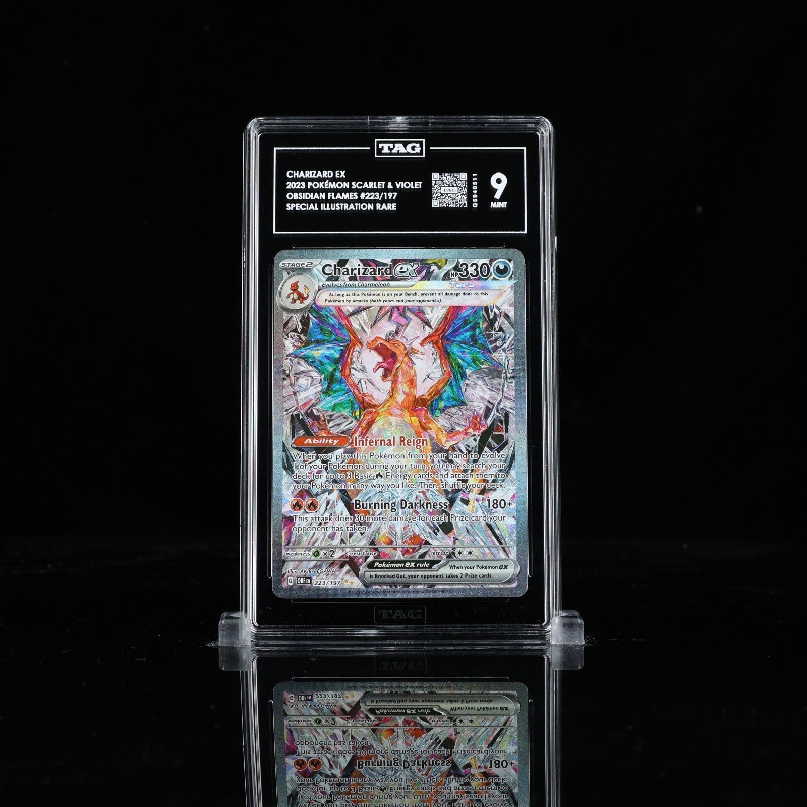 TAG 9 Charizard ex 223/197 Pokémon Obsidian Flames Special Illustration Rare