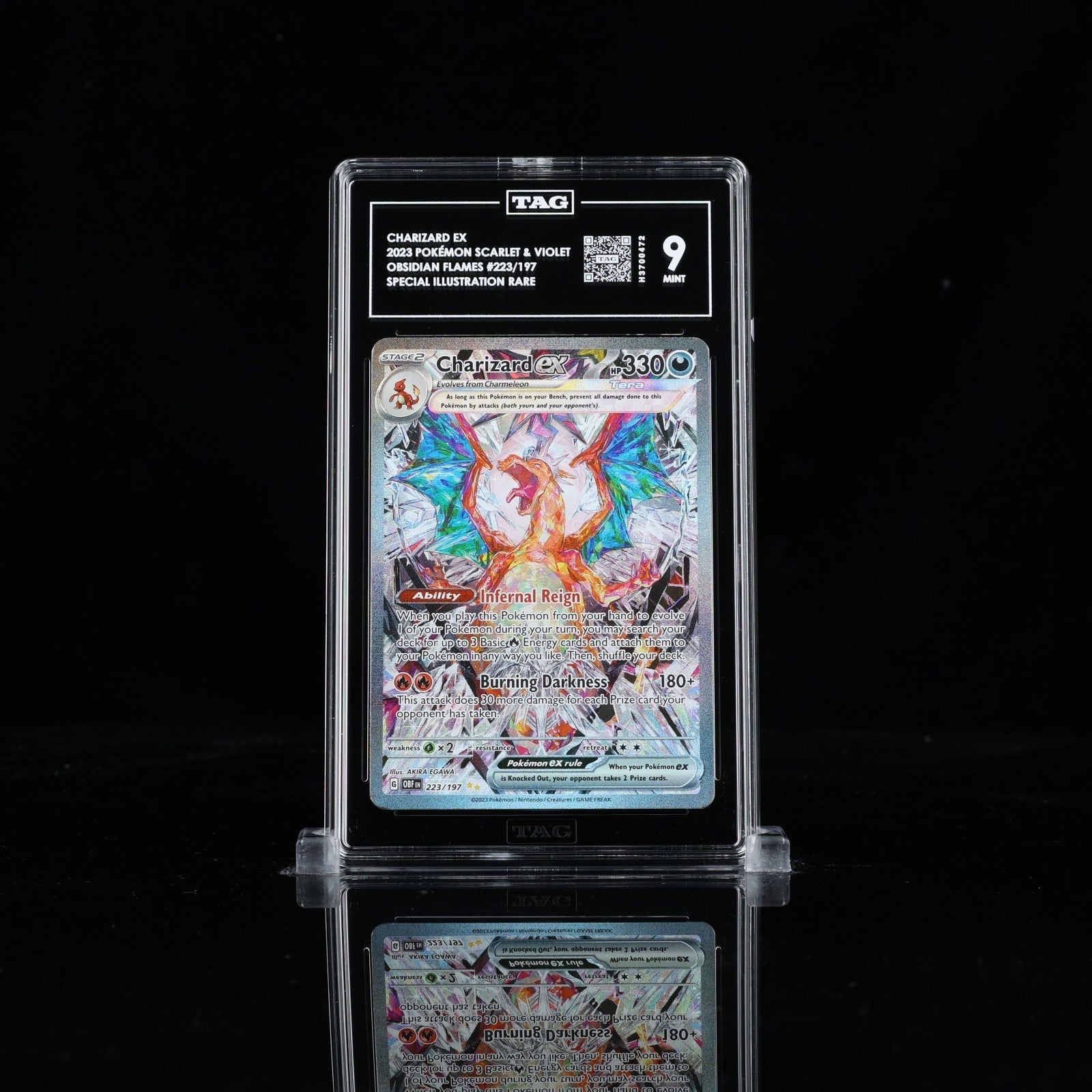 TAG 9 Charizard ex 223/197 Pokémon Obsidian Flames Special Illustration Rare