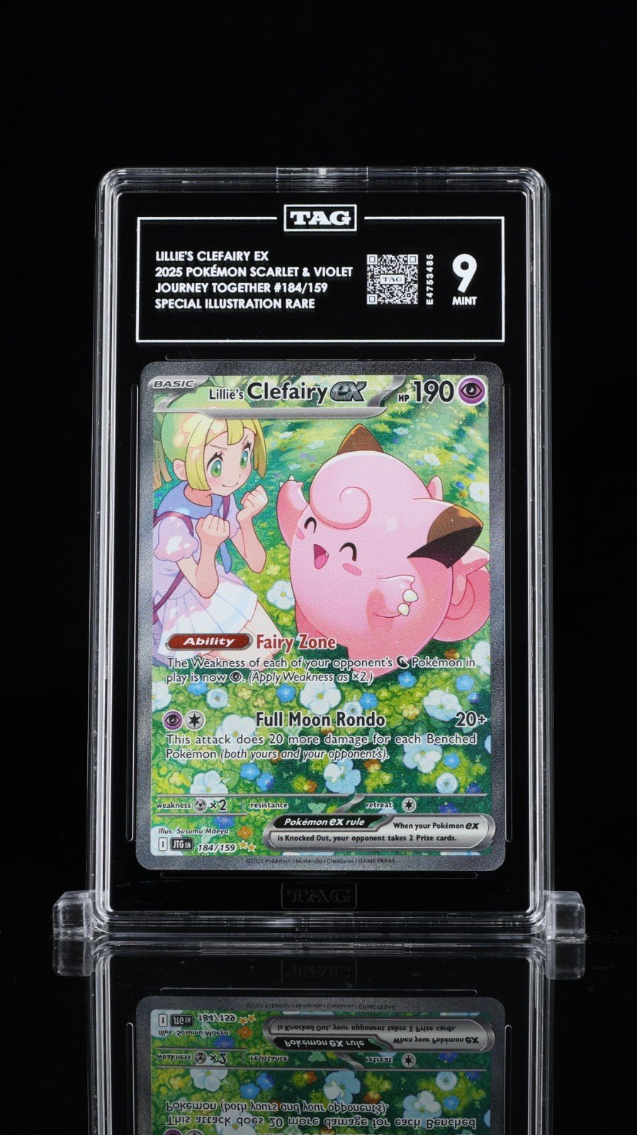 TAG 9 Lillie's Clefairy Ex Special Illustration 184 Journey Together
