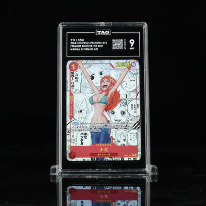 TAG 9 Nami OP01 - 016 Manga Alt Art ONE PIECE Card The Best Japanese PRB - 01
