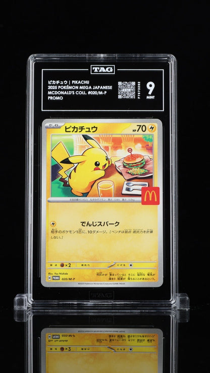 TAG 9 Pikachu 020/M - P McDonald's Promo Japanese Pokemon 2025
