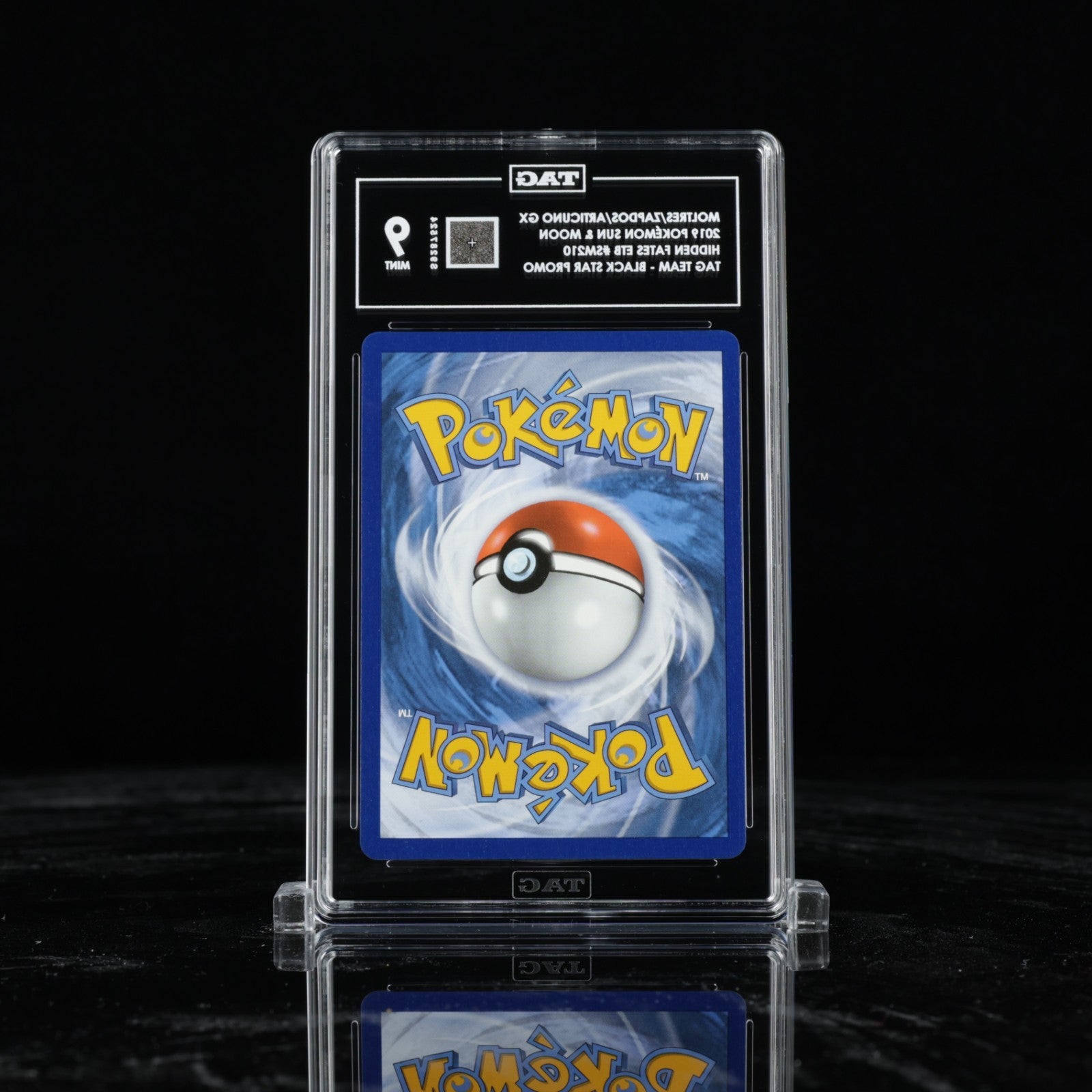 TAG 9 POKEMON MOLTRES ZAPDOS ARTICUNO GX HIDDEN FATES BLACK STAR PROMO 210